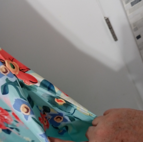 Simple Fun Bold Beautiful Floral Sleeveless Stretch Lounge Style Dress XXL - Picture 3 of 10